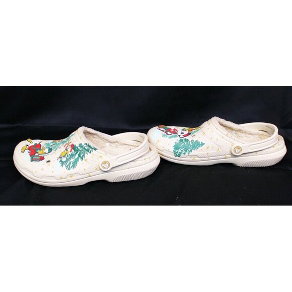 Disney Christmas Crocs sz M10/W12 Mickey Mouse Donald Duck Pluto Clogs Comfort - Picture 3 of 9